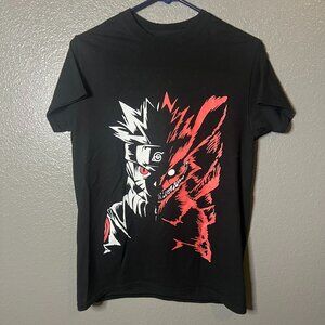 Naruto Nine Tailed Fox Vintage Gildan Men's Size Small Anime Shonen jumps